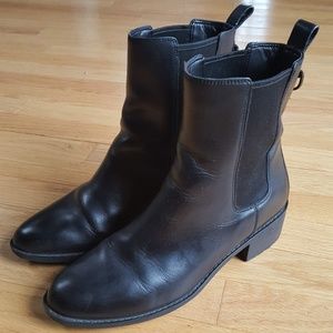Black Leather Boot, Cole Haan, Waterproof